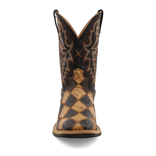 11" Ruff Stock - Ostrich & Black