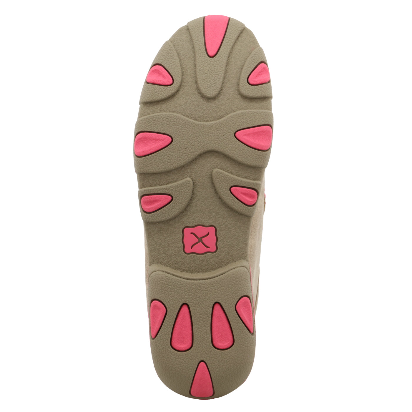 Chukka Driving Moc - Dusty Tan & Neon Pink