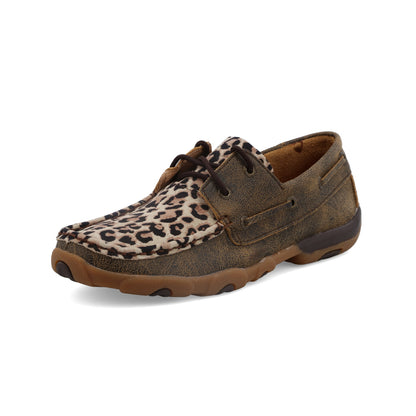 Boat Shoe Driving Moc - Distressed & Leopard