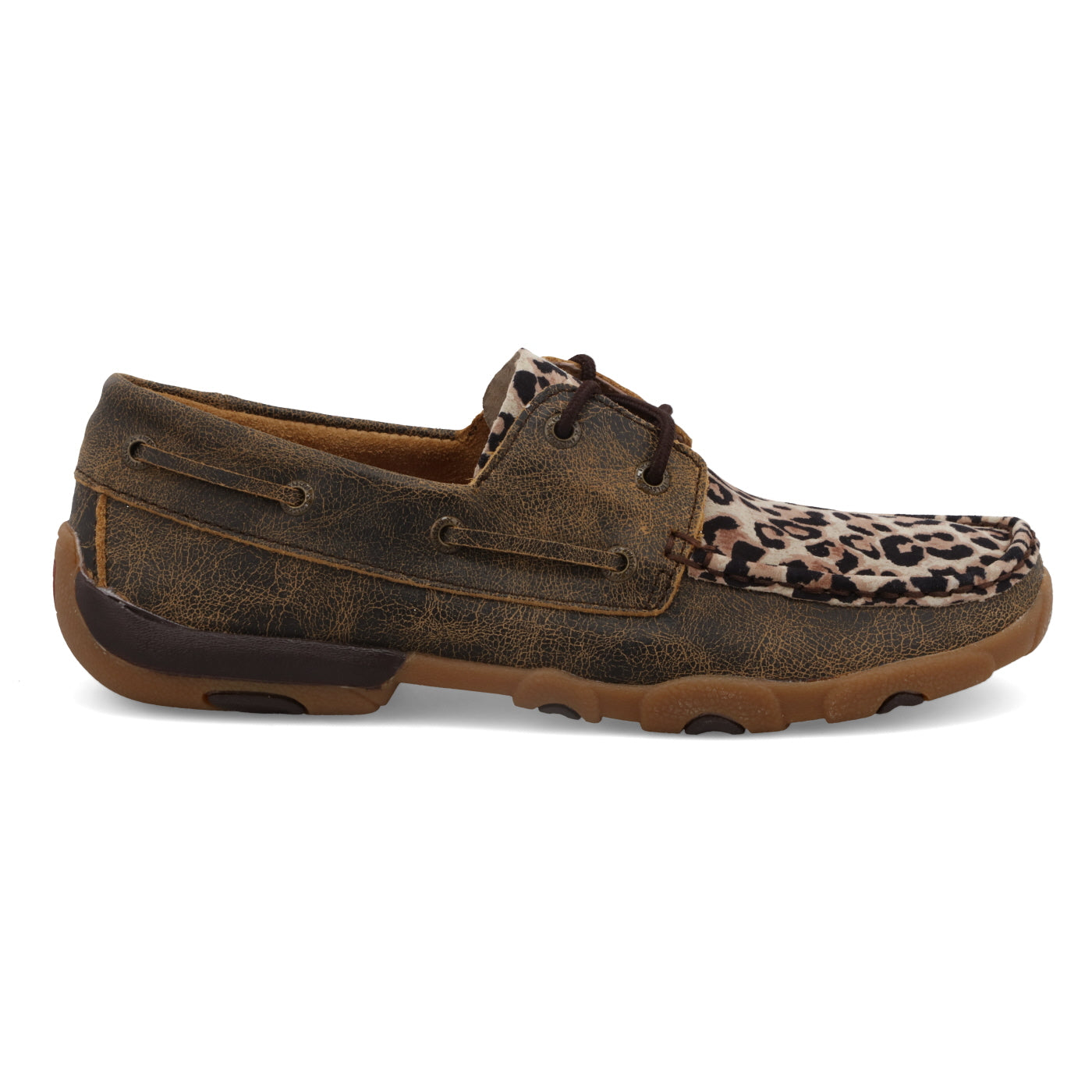 Boat Shoe Driving Moc - Distressed & Leopard