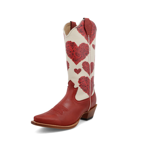 13" Steppin' Out - Cherry Red & Ivory