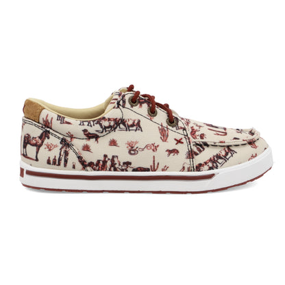 Kicks - Maroon & Ivory