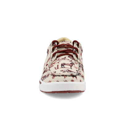 Kicks - Maroon & Ivory