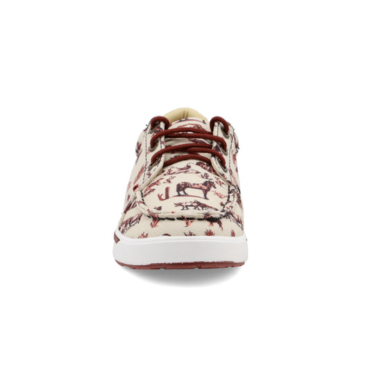 Kicks - Maroon & Ivory