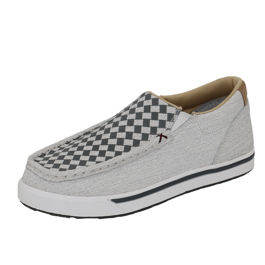 Slip-On Kicks - White & Grey