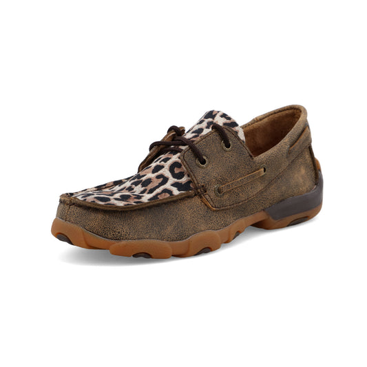 Boat Shoe Driving Moc - Distressed & Leopard