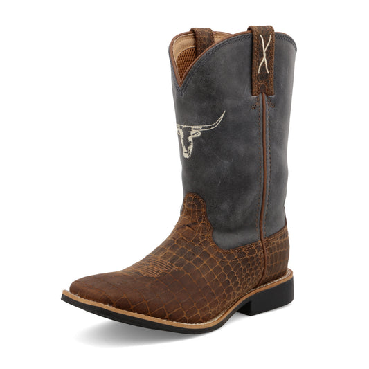 Top Hand - Chocolate & Dusty Blue