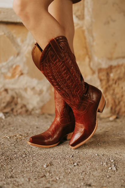 Black Star Cranberry boots-snip toe