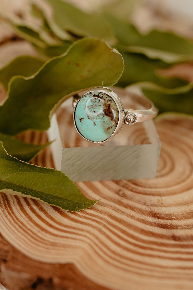 Scott Skeets Pilot Mountain Turquoise Ring