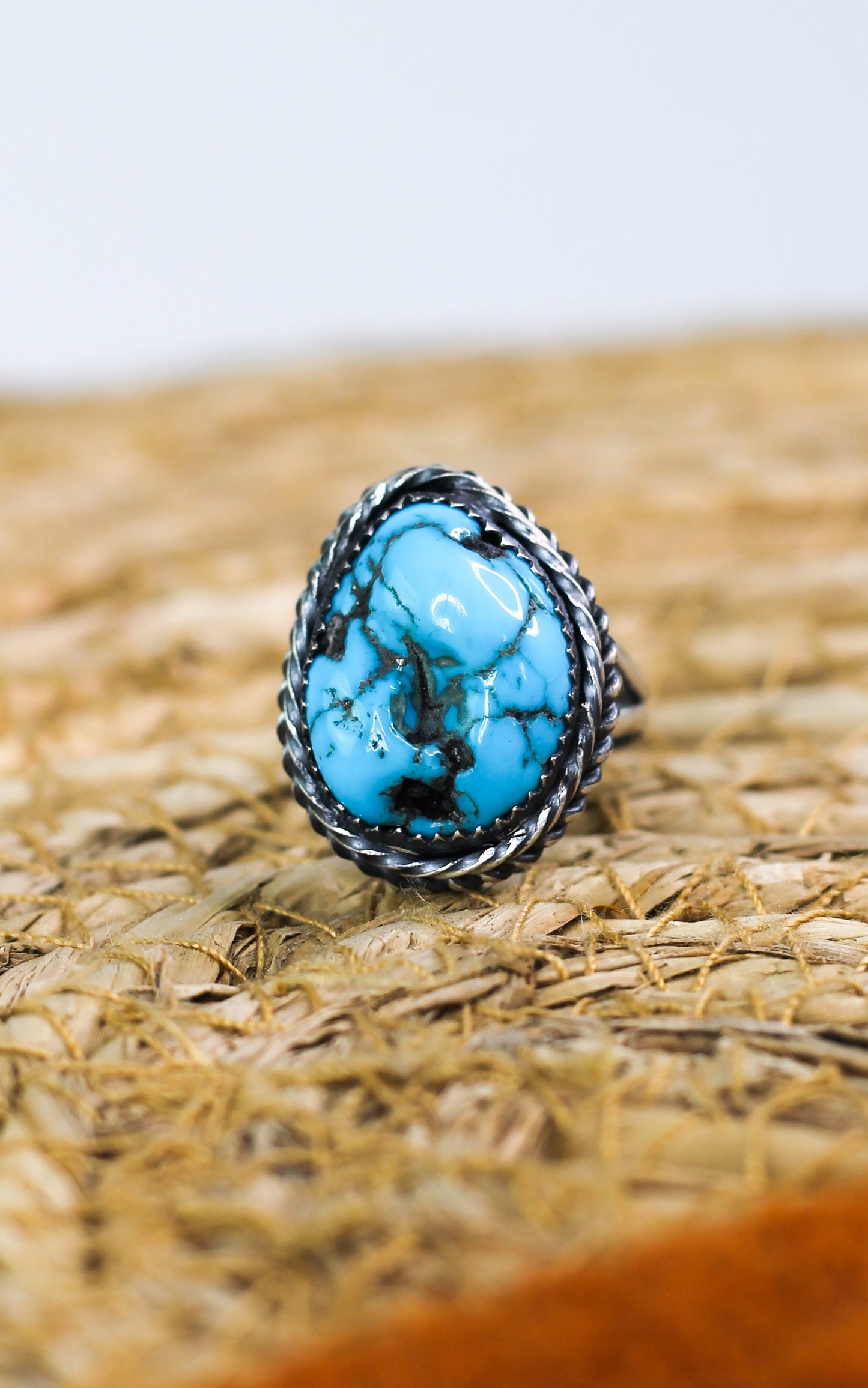 Eli Skeets Kingman Turquoise Ring