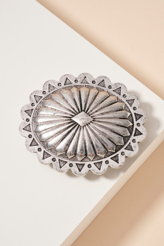 Western Concho Belt Buckle